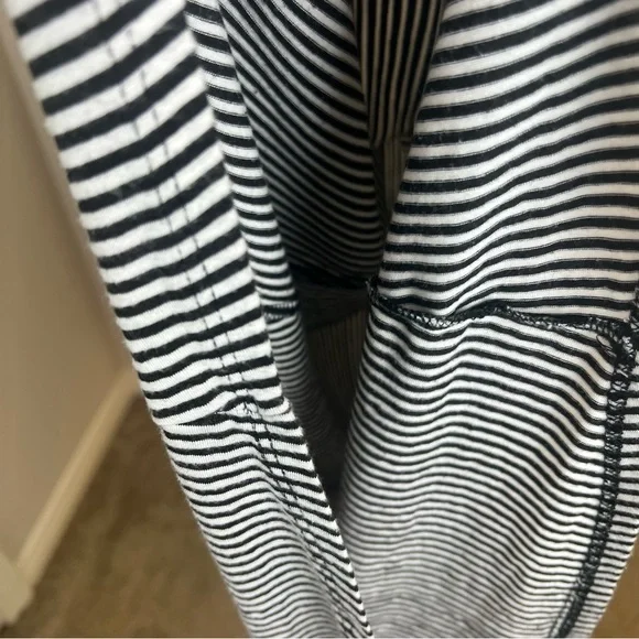 Black and White Striped Maxi Dress - Picture 11 of 16